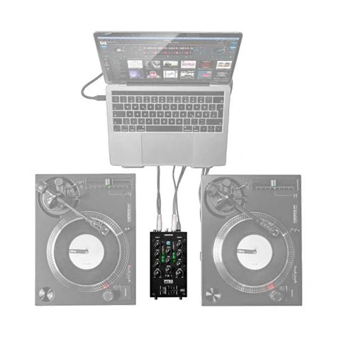 Reloop PTB-2 USB-C Portable DJ Mixer for djay Pro DVS