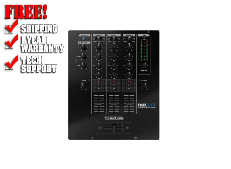 Reloop RMX-30 BT 3-Channel Bluetooth DJ Mixer