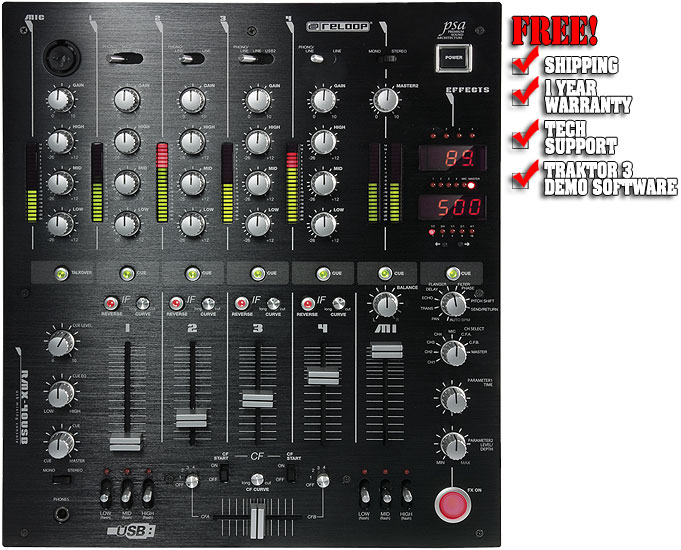 Reloop RMX-40 USB Premium DJ Mixer, DJ Mixers, DJ Audio