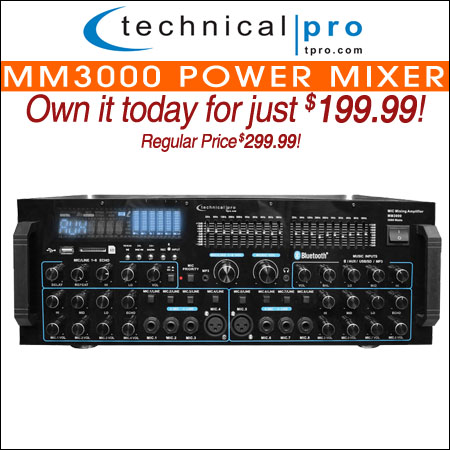 Technical Pro MM3000 Power Mixer