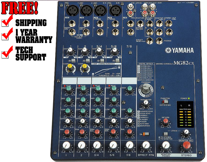 Yamaha MG82CX | DJ Audio | Chicago DJ Equipment | 123DJ