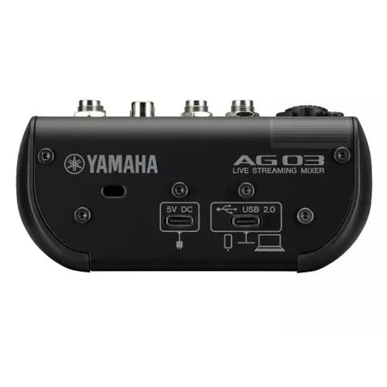 Yamaha AG03MK2 3-Channel Live Streaming Loopback Audio USB Mixer