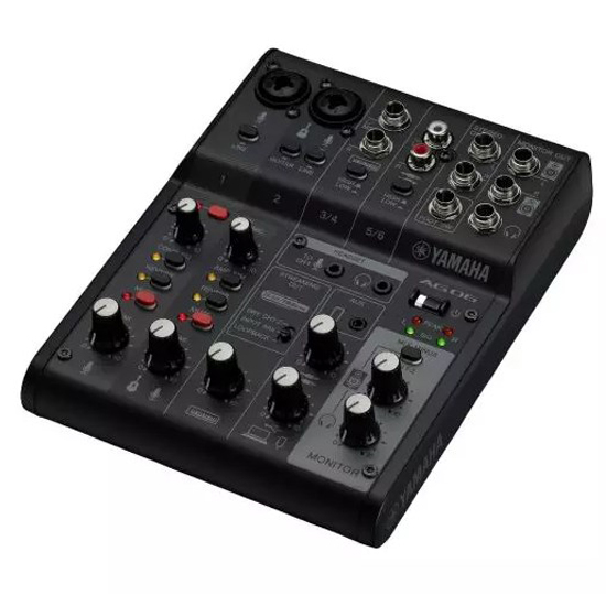 Yamaha AG06MK2 6-Channel Live Streaming Loopback Audio USB Mixer