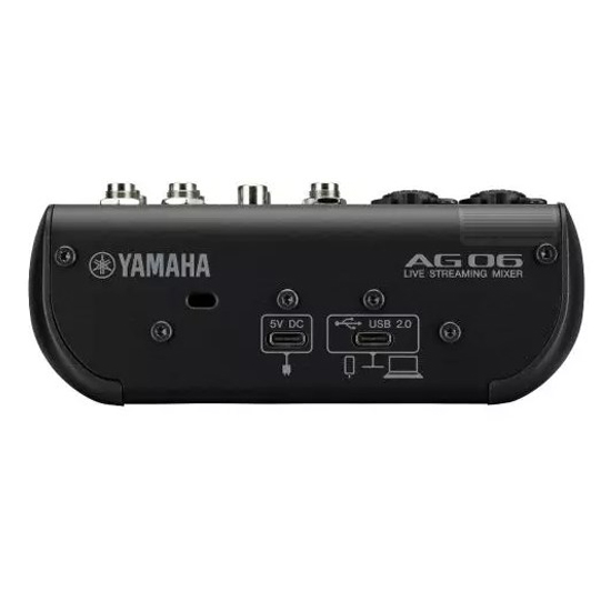 Yamaha AG06MK2 6-Channel Live Streaming Loopback Audio USB Mixer