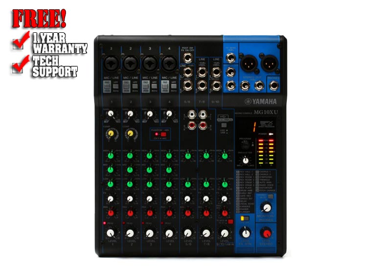 Yamaha MG10XU 10-channel Mixer with USB and FX