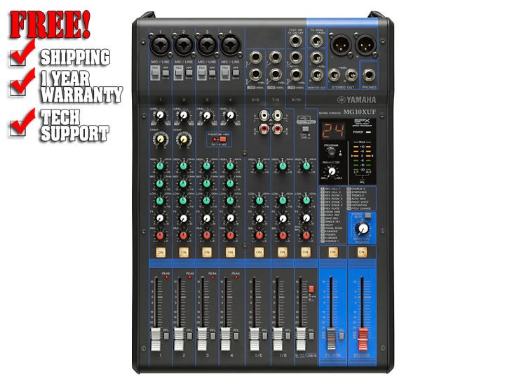 Yamaha MG10XUF 10-Channel Analog Mixer