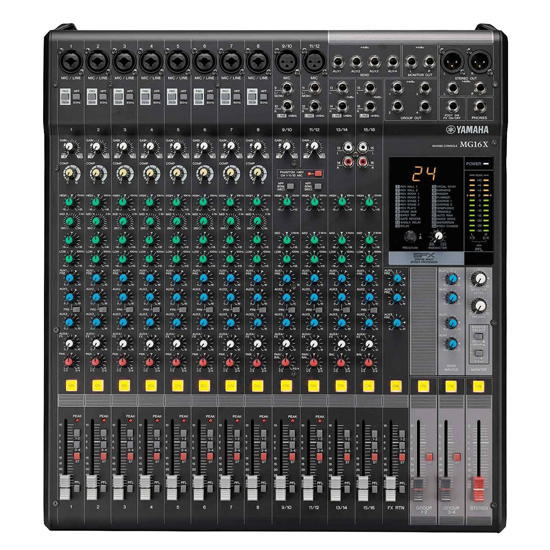 Yamaha MG16X CV 16-Input 4 Bus Mixer with Effects 12 RU