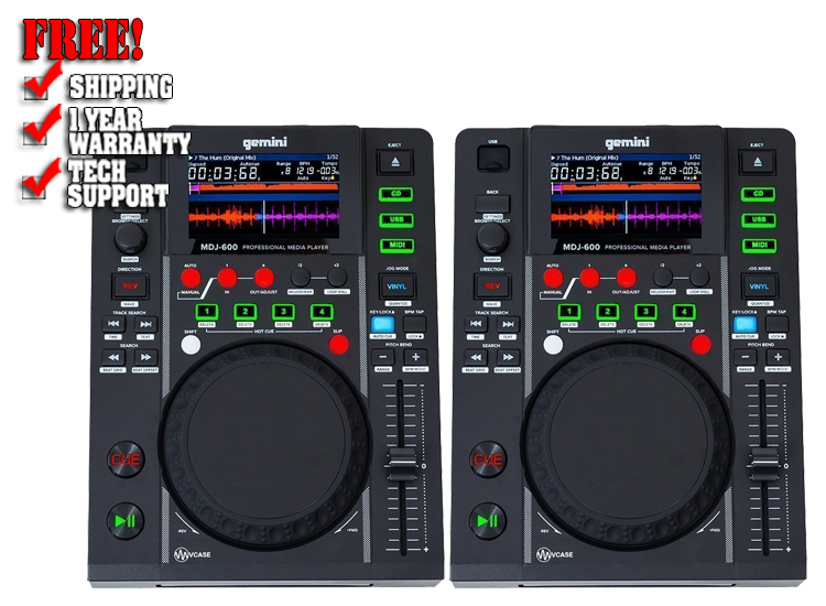 Gemini MDJ-600 Pack | DJ Packages | Chicago DJ Equipment | 123DJ