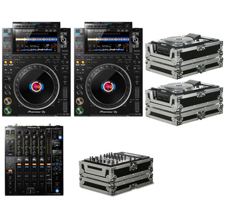 Pioneer DJ CDJ-3000 2x + DJM-900NXS2 + Cases