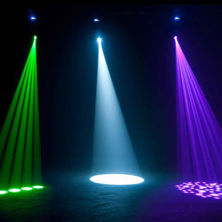 American DJ Focus Spot One High Powered 35W LED Moving Heads with Motorized Focus Package