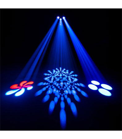 4 Chauvet DJ Intimidator Spot 375Z IRC Lights Packaged with Remote and Case