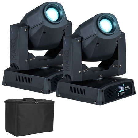 (2) Marq Lighting Gesture Spot 300 & Case Package