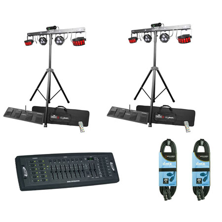  2x CHAUVET DJ GigBAR 2 + DMX Operator + Cables 