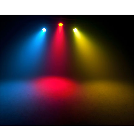 (4) Chauvet DJ EZpar T6 USB Battery-Operated Tri-Color RGB LED Wash Lights Package