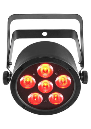 (4) Chauvet DJ EZpar T6 USB Battery-Operated Tri-Color RGB LED Wash Lights Package