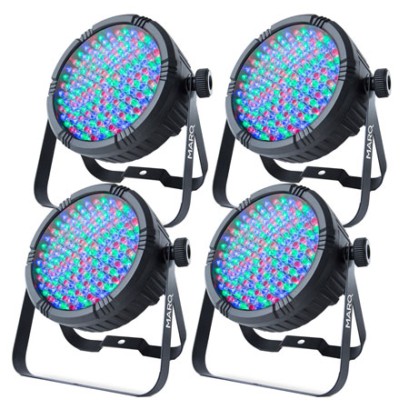 (4) Marq Lighting Colormax Par64 Indoor LED Wash Lights