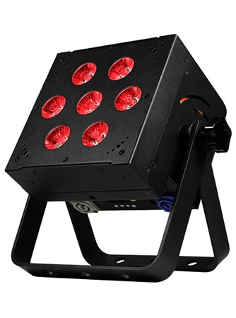 (8) Blizzard Lighting SkyBox EXA RGBAW+UV LED Par Lights & Case Package