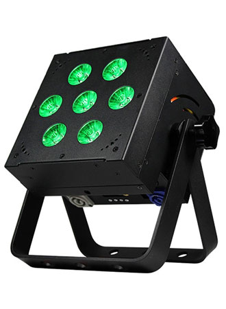 (8) Blizzard Lighting SkyBox EXA RGBAW+UV LED Par Lights & Case Package