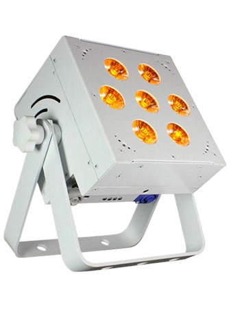 (8) Blizzard Lighting SkyBox EXA RGBAW+UV LED Par Lights & Case Package