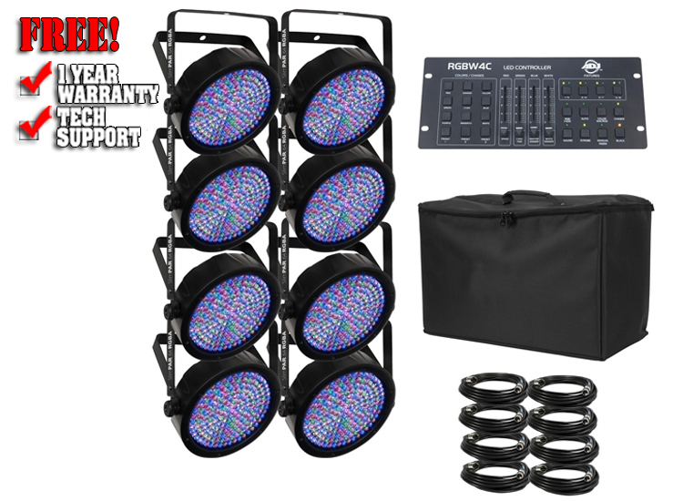 Chauvet DJ SlimPAR 64 RGBA & ADJ RGBW4C Package