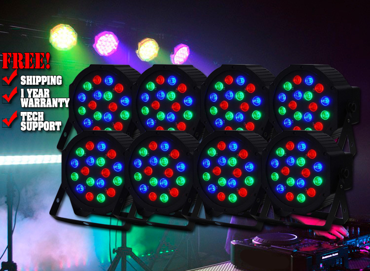 Eight Pack LED Par64