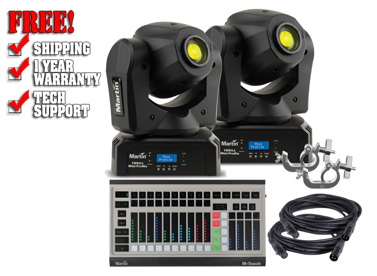 Martin THRILL Mini Profile 2-Pack with DMX Controller