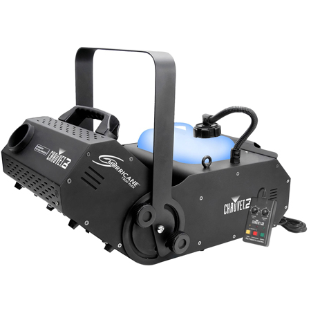 Chauvet DJ Hurricane 1800 Flex DMX Controllable Fog Machine with Variety Fog Juice Package