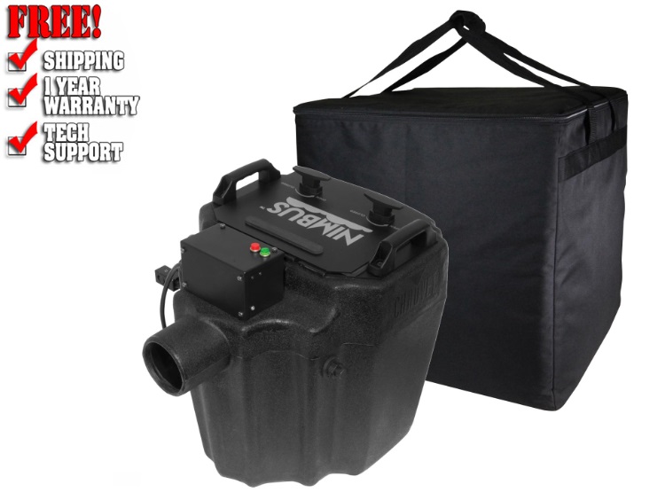 Chauvet DJ Nimbus Professional Dry Ice Smoke / Fog Machine with Carry Bag Package 