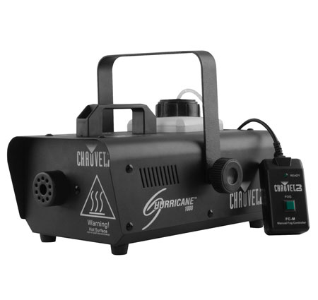 CHAUVET DJ Hurricane 1000 + Strobe Lights + Fog Fluid