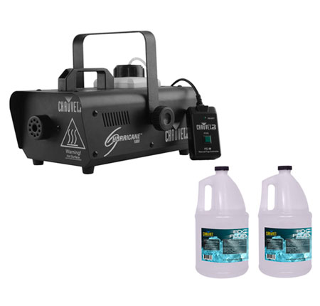 CHAUVET DJ Hurricane 1000 + 2x Fog Fluid Gallon