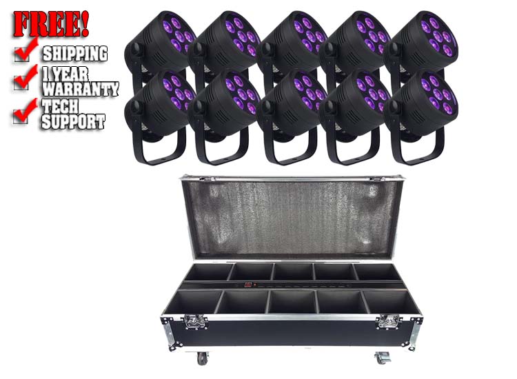 Blizzard Lighting LB Hex Unplugged (10-Pack) Pro Bundle with Case