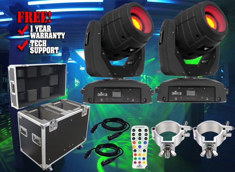 Chauvet DJ Intimidator Spot 355 IRC Duo & Road Case Package