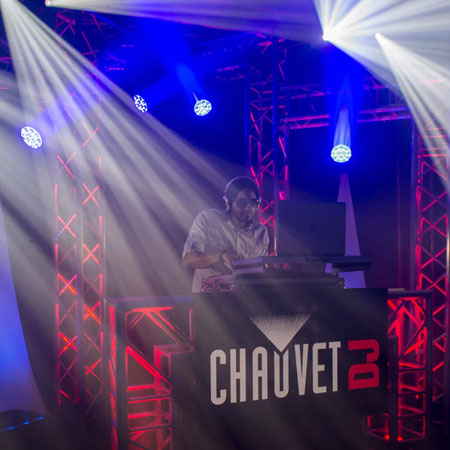 Chauvet DJ Intimidator Spot Duo 155 Dual Compact LED Moving Head Package