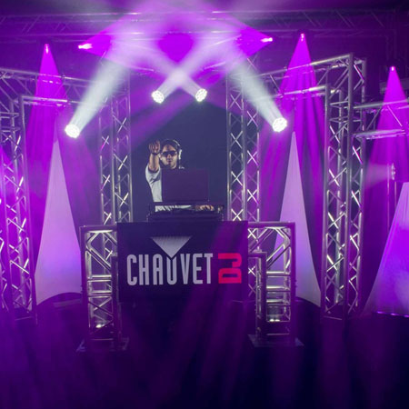 Chauvet DJ Intimidator Spot Duo 155 Dual Compact LED Moving Head Package