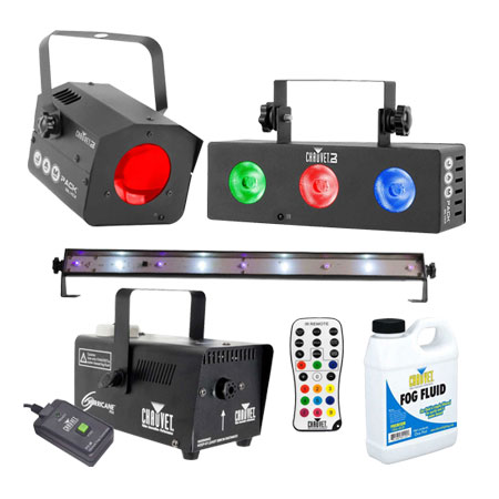 Chauvet DJ JAM Pack Silver & Fog Machine Package