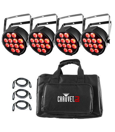 Chauvet DJ SlimPACK Q12 USB LED Uplight Package