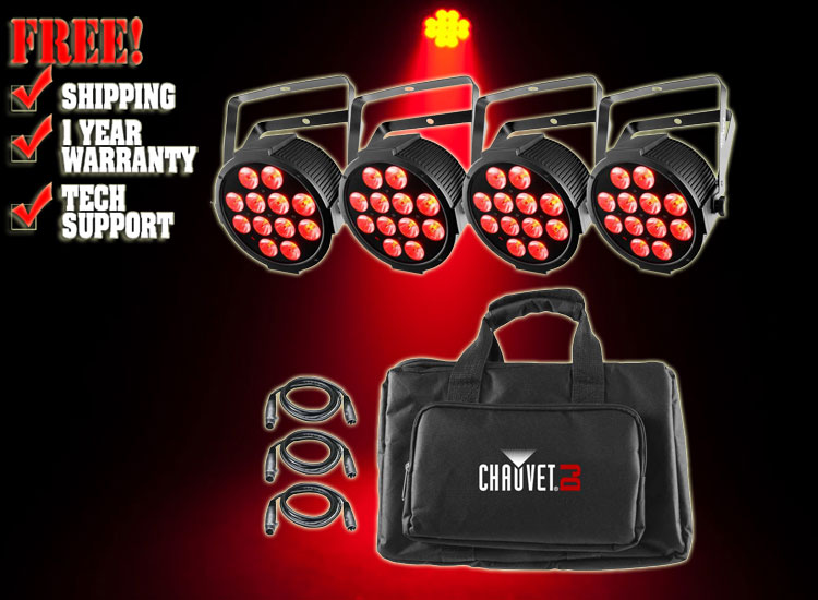 Chauvet DJ SlimPACK Q12 USB LED Uplight Package