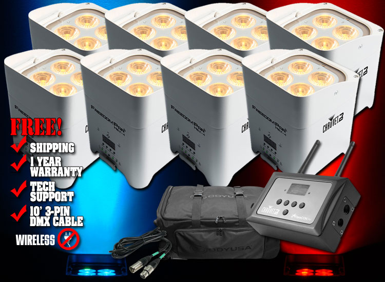 Chauvet Freedom Par Hex-4 White Pack