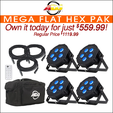 American DJ Mega Flat Hex Pak 