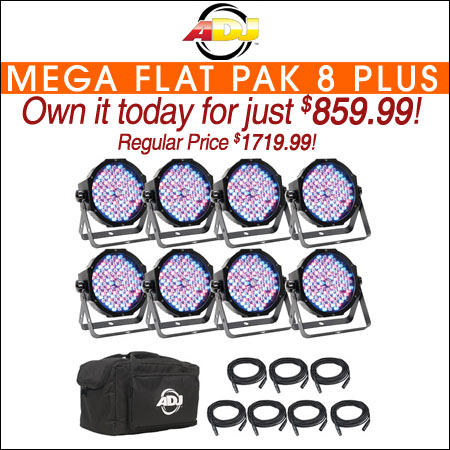 American DJ Mega Flat Pak 8 Plus