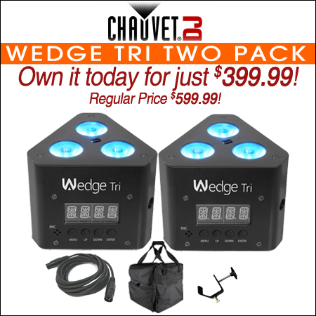  Chauvet Wedge Tri Two Pack 