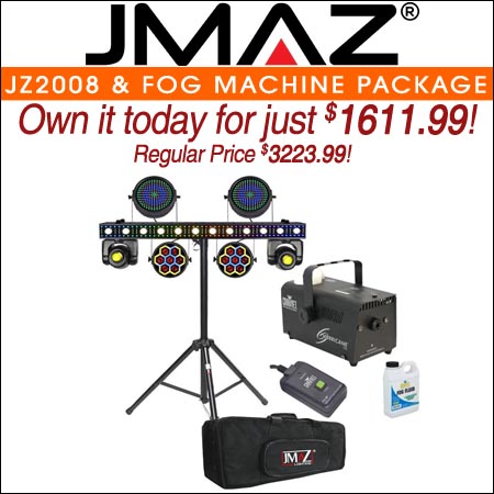 JMAZ Lighting JZ2008 & Fog Machine Package