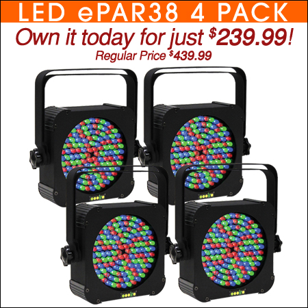 LED ePar 38 Four Pack