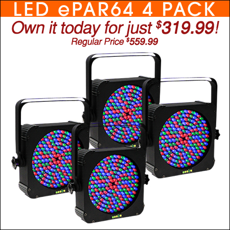 LED ePar 64 Four Pack