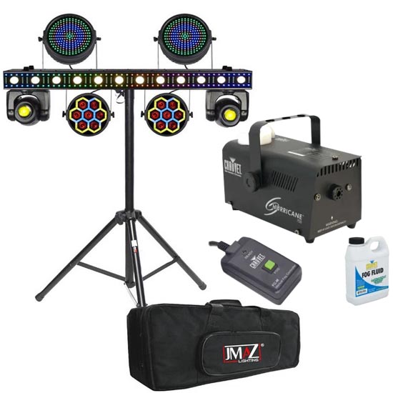 JMAZ Lighting JZ2008 & Fog Machine Package