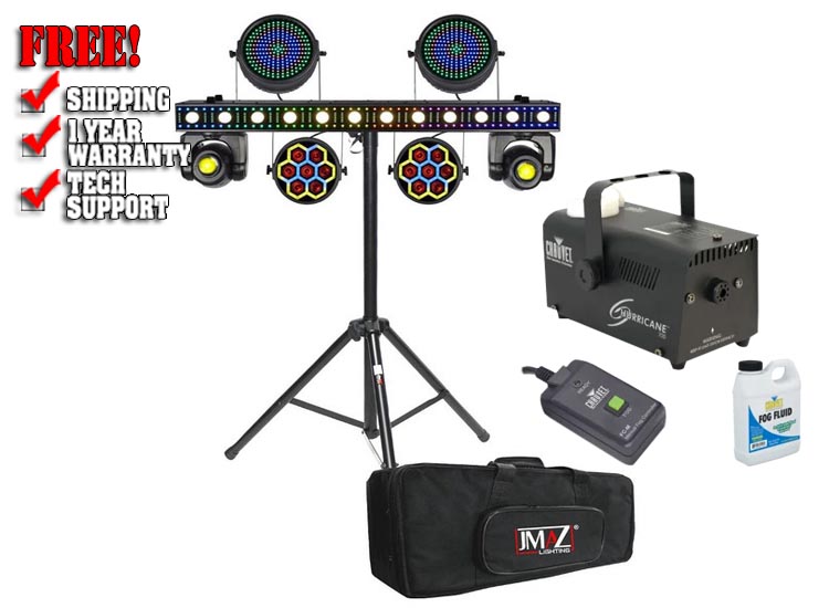 JMAZ Lighting JZ2008 & Fog Machine Package