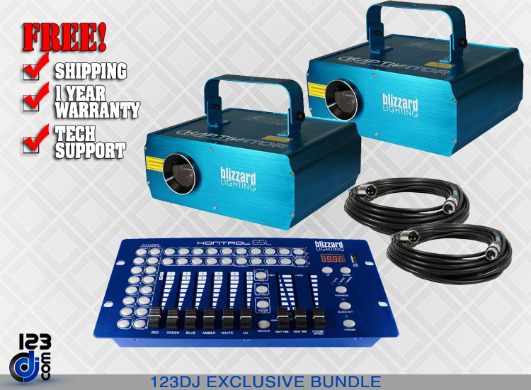 Blizzard Kaptivator RGB Laser 2-Pack with DMX Control