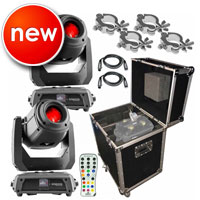 2 Chauvet DJ Intimidator Spot 375Z IRC Lights Packaged with Remote and Case