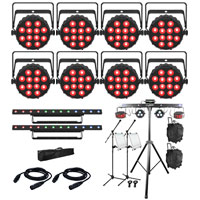  (8) SlimPAR T12 BT with COLORband T3 BT ILS and GigBAR Pack