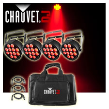 Chauvet DJ SlimPACK Q12 USB LED Uplight Package